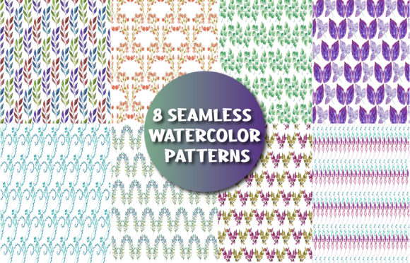 8 Seamless Watercolor Patterns: A Modern Toolkit for Authentic Design