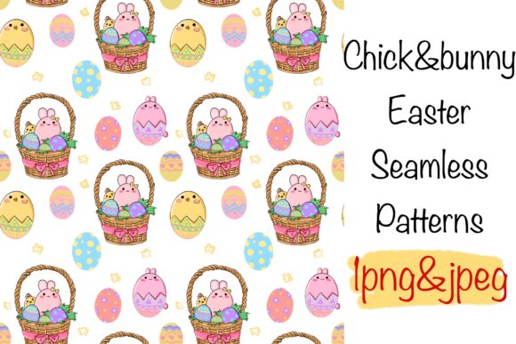 Chick Bunny Easter Seamless Patterns That Spark Creativity