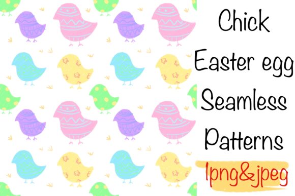Chick Easter Egg Seamless Patterns: A Practical Design Resource