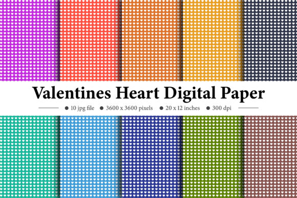 Evaluating Valentine Heart Patterns Digital Paper for Creative Projects