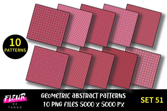 Geometric Patterns Digital Paper Set 51