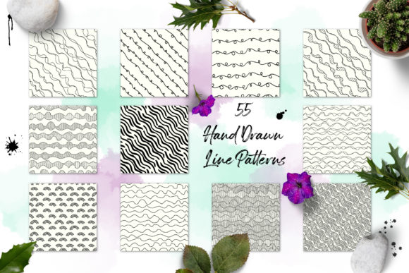 Hand Drawn Lines Patterns Vol.2 for Designers