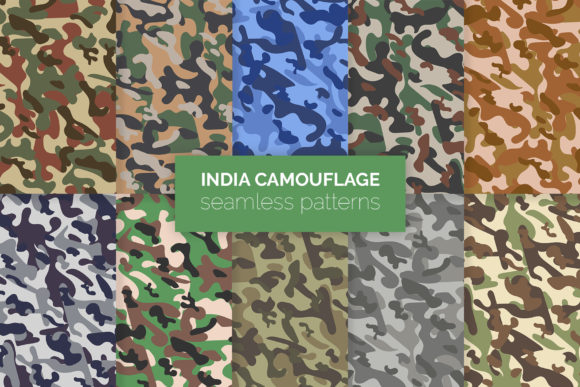 India Camouflage Seamless Patterns: A Tactical Graphic Asset