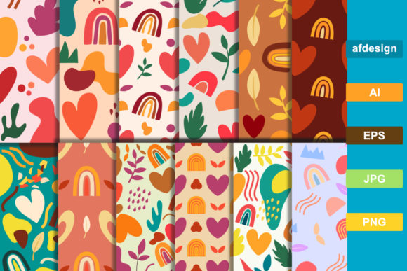 Love Abstract Graphic Patterns