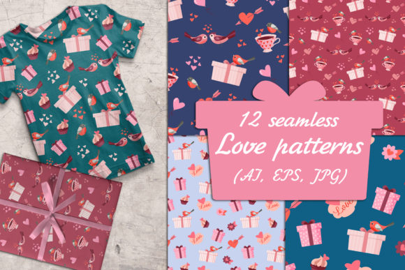 Love Patterns in Graphic Design