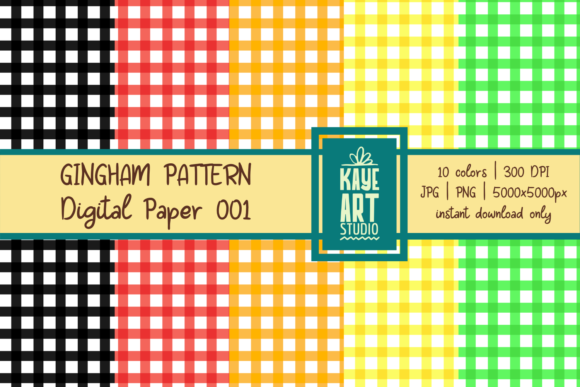 Rainbow Gingham Digital Patterns: An Evaluation for Creative Projects