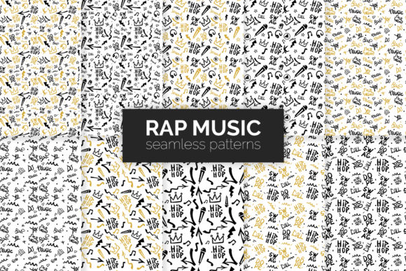 Rap Music Seamless Patterns: The Perfect Backdrop for Your Brand's Rhythm