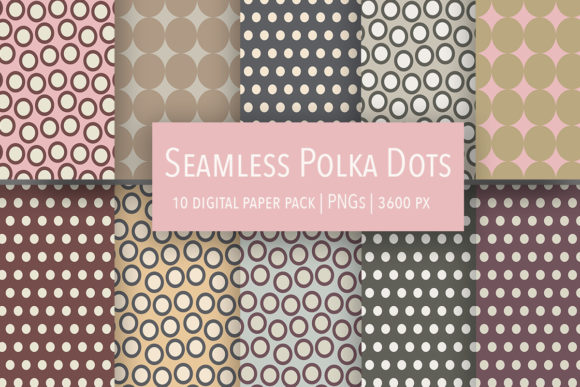 Seamless Hand Drawn Polka Dot Patterns That Keep Your Projects Feeling Human
