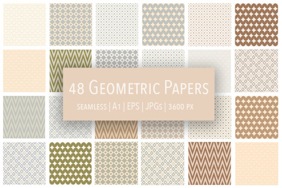 Strategic Design: Building Visual Equity with 48 Modern Geometric Seamless Patterns