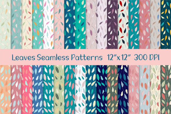 The Creative Potential of Leaves Seamless Repeat Patterns