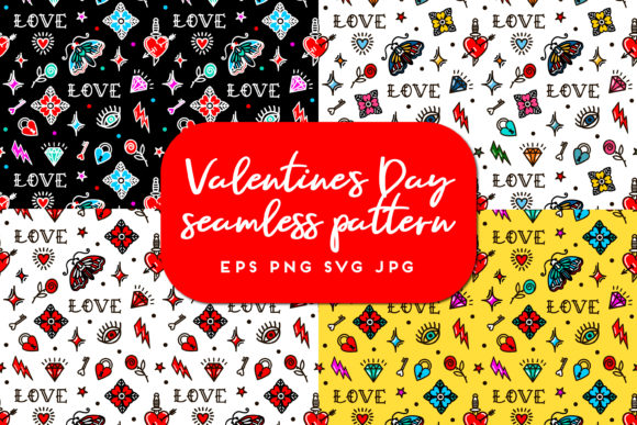 The Enduring Charm of Valentine Patterns and Old School Design Motifs