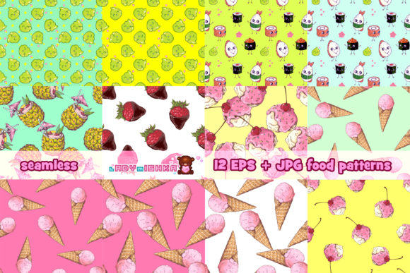 The Joyful World of Kawaii Food Seamless Patterns: From Digital Playground to Everyday Creativity