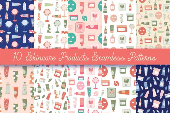 The Practical Appeal of Skincare Products Seamless Patterns