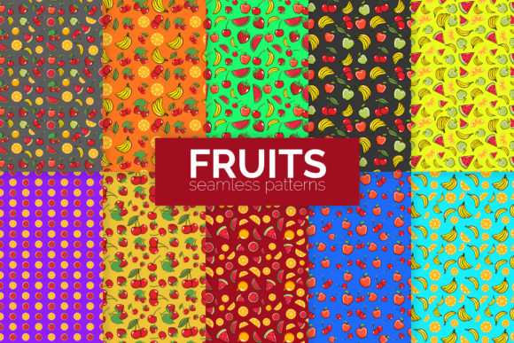 The Versatile World of Fruits Seamless Patterns