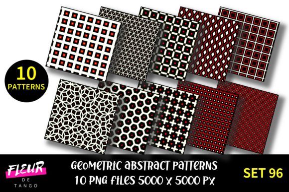 Unlocking Creativity with Geometric Patterns Digital Paper Set 96