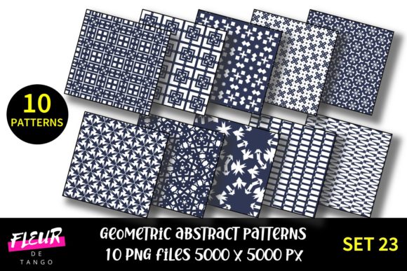 When Clean Lines Meet Creative Projects: Working With Geometric Patterns Digital Paper Set 23